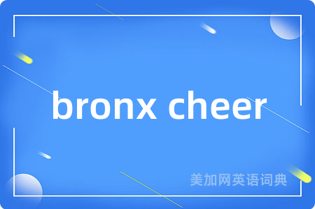 bronx cheer