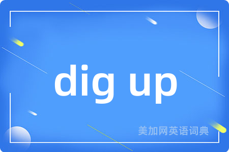 dig up