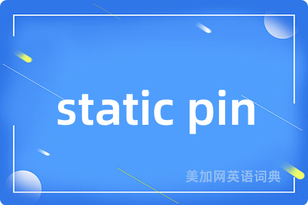 static pin
