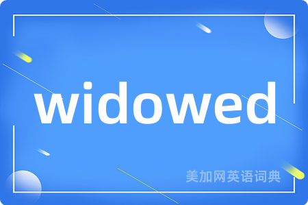 widowed